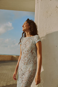 The Sophie Dress - Sky Blue - Veler